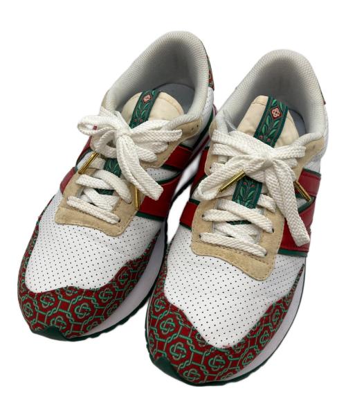 NEW BALANCE（ニューバランス）NEW BALANCE (ニューバランス) CASABLANCA (カサブランカ) スニーカー ホワイト×レッド サイズ:27の古着・服飾アイテム