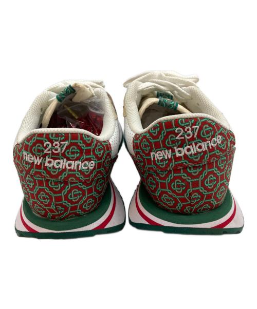 NEW BALANCE（ニューバランス）NEW BALANCE (ニューバランス) CASABLANCA (カサブランカ) スニーカー ホワイト×レッド サイズ:27の古着・服飾アイテム