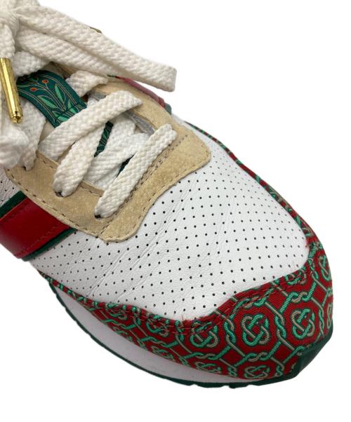 NEW BALANCE（ニューバランス）NEW BALANCE (ニューバランス) CASABLANCA (カサブランカ) スニーカー ホワイト×レッド サイズ:27の古着・服飾アイテム