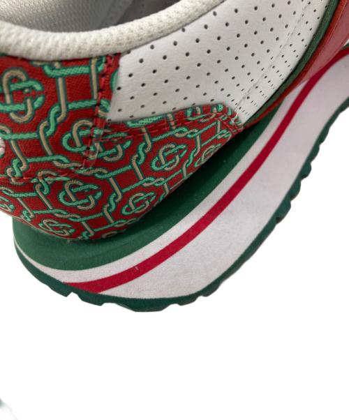 NEW BALANCE（ニューバランス）NEW BALANCE (ニューバランス) CASABLANCA (カサブランカ) スニーカー ホワイト×レッド サイズ:27の古着・服飾アイテム