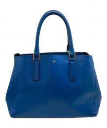 ANYA HINDMARCH（アニヤ・ハインドマーチ）の古着「レザーハンドバッグ」｜ブルー