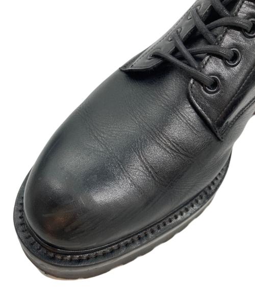 W.H（ダブルエイチ）W.H (ダブルエイチ) フンシャルカーフ コンバットブーツ オール丸管モデル ブラック サイズ:8の古着・服飾アイテム