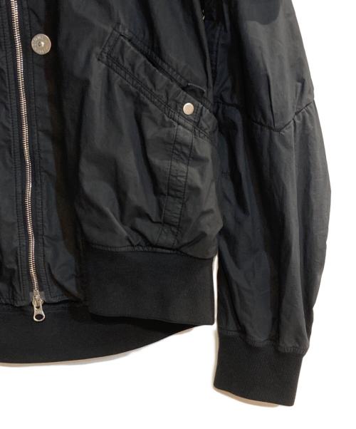 STONE ISLAND SHADOW PROJECT（ストーンアイランド シャドウプロジェクト）STONE ISLAND SHADOW PROJECT (ストーンアイランド シャドウプロジェクト) HD Pelleovo コットン ボンバー ジャケット ブラック サイズ:Mの古着・服飾アイテム