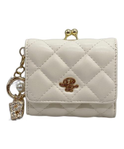 PAUL & JOE ACCESSOIRES（ポールアンドジョー アクセソワ）PAUL & JOE ACCESSOIRES (ポールアンドジョー アクセソワ) 2つ折り財布 ベージュの古着・服飾アイテム