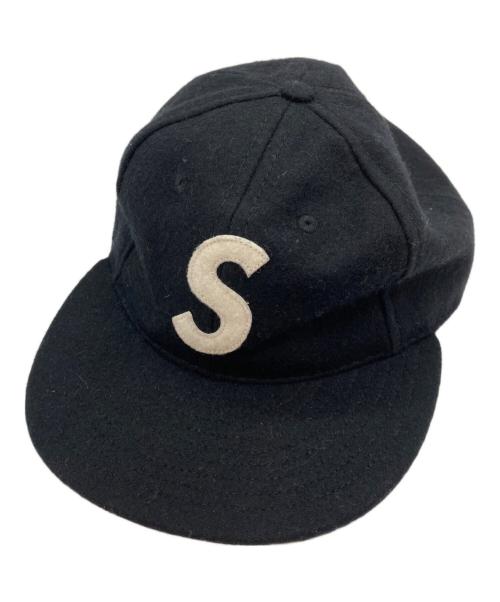 SUPREME（シュプリーム）Supreme (シュプリーム) Ebbets S Logo Fitted ブラックの古着・服飾アイテム