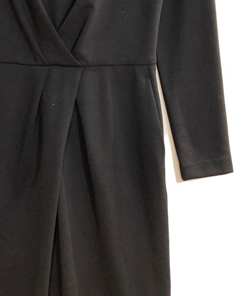 Pinky & Dianne（ピンキーアンドダイアン）Pinky & Dianne (ピンキーアンドダイアン) クロスタックジャージワンピース ブラック サイズ:36 未使用品の古着・服飾アイテム