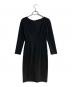 Pinky & Dianne (ピンキーアンドダイアン) クロスタックジャージワンピース ブラック サイズ:36 未使用品：8000円