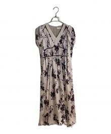 HER LIP TO（ハーリップトゥ）の古着「Muse Floral Cut-Out Dress/ミューズフローラルカットアウトドレス」｜ブラウン