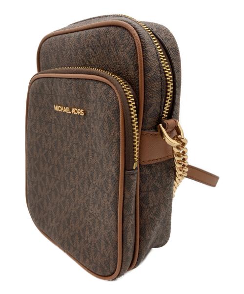 MICHAEL KORS（マイケルコース）MICHAEL KORS (マイケルコース) JET SET TRAVEL ブラウンの古着・服飾アイテム