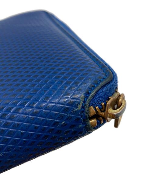 COMME des GARCONS（コムデギャルソン）COMME des GARCONS (コムデギャルソン) ラウンドファスナー財布 ブルーの古着・服飾アイテム