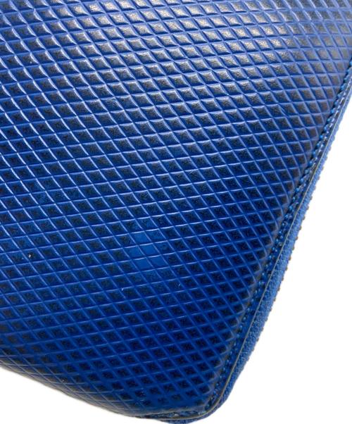 COMME des GARCONS（コムデギャルソン）COMME des GARCONS (コムデギャルソン) ラウンドファスナー財布 ブルーの古着・服飾アイテム