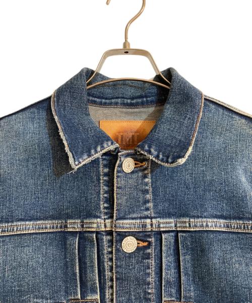 TMT（ティーエムティー）TMT (ティーエムティー) HYBRID-STRETCH DENIM JACKET ブルー サイズ:Sの古着・服飾アイテム
