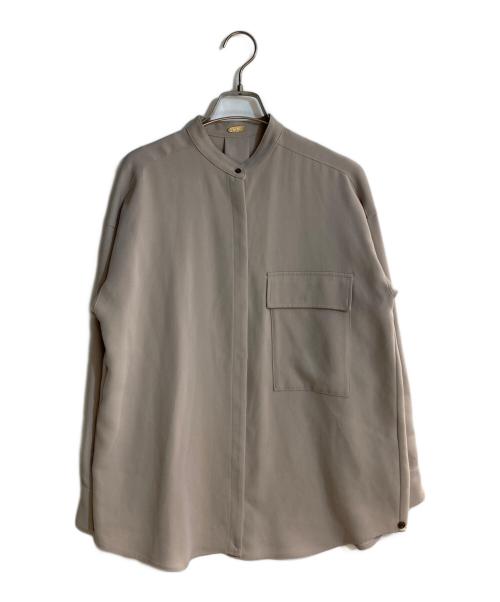 MUSE de Deuxieme Classe（ミューズ ドゥーズィエム クラス）MUSE de Deuxieme Classe (ミューズ ドゥーズィエム クラス) ジョーゼット 2way ブラウス ベージュ サイズ:不明の古着・服飾アイテム