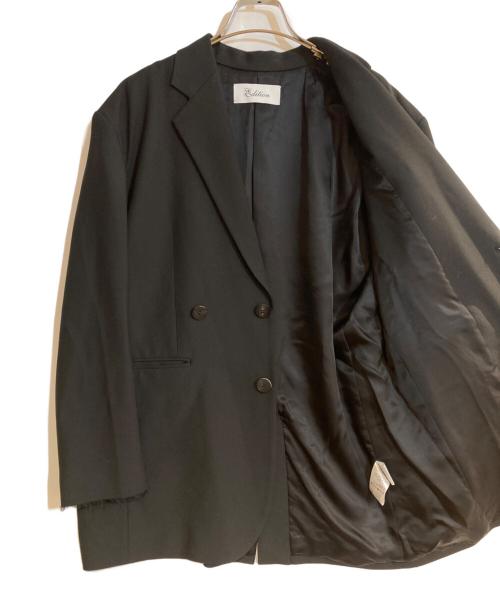 edition（エディション）edition (エディション) ウールライク オーバーサイズドジャケット ブラック サイズ:34の古着・服飾アイテム