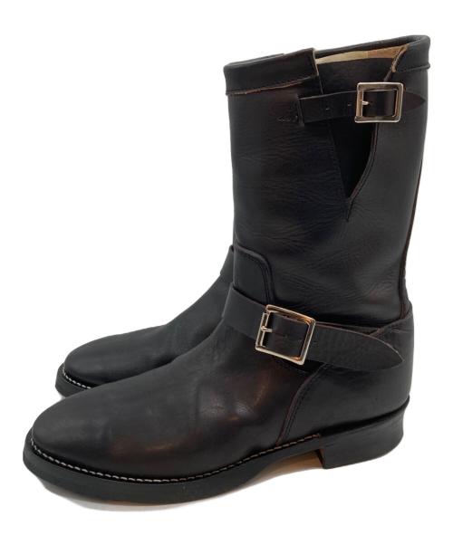 CUSHMAN（クッシュマン）Cushman (クッシュマン) OILED LEATHER ENGINEER BOOTS ブラック サイズ:10の古着・服飾アイテム