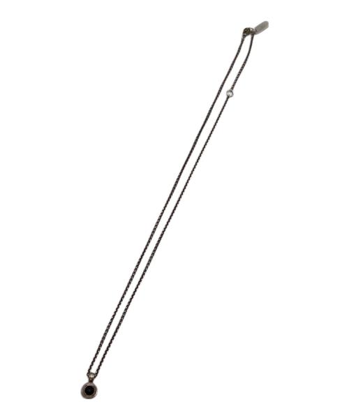 PAUL SMITH（ポールスミス）Paul Smith (ポールスミス) オニキスモチーフネックレス シルバーの古着・服飾アイテム