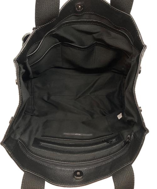 DECADE（ディケイド）DECADE (ディケイド) Water Proof Cow Lether Middle Tote Bag ブラックの古着・服飾アイテム