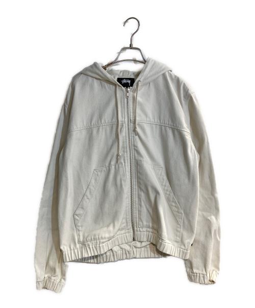 stussy（ステューシー）stussy (ステューシー) 21SS Solid Work JACKET ホワイト サイズ:Mの古着・服飾アイテム