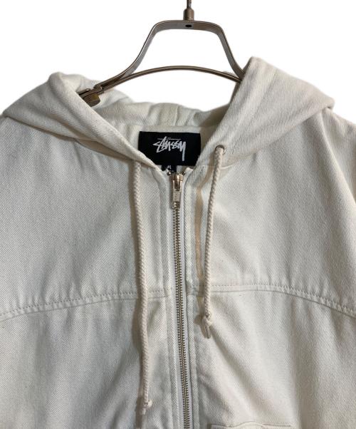 stussy（ステューシー）stussy (ステューシー) 21SS Solid Work JACKET ホワイト サイズ:Mの古着・服飾アイテム