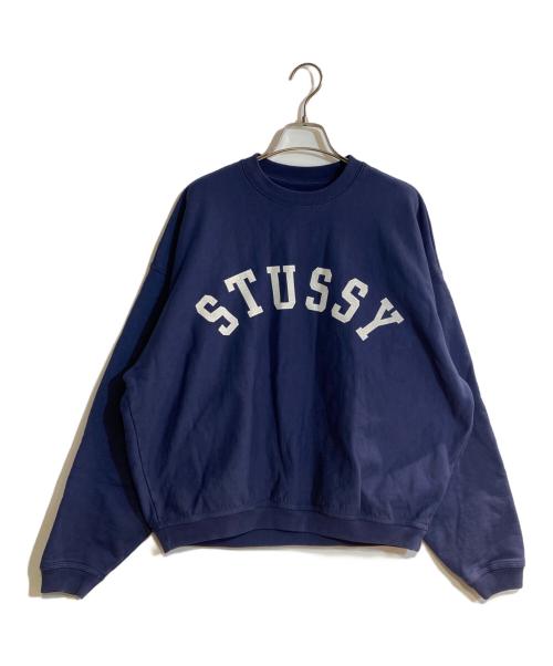 stussy（ステューシー）stussy (ステューシー) 23SS SUN FADED OVERSIZED CREW ネイビー サイズ:Sの古着・服飾アイテム