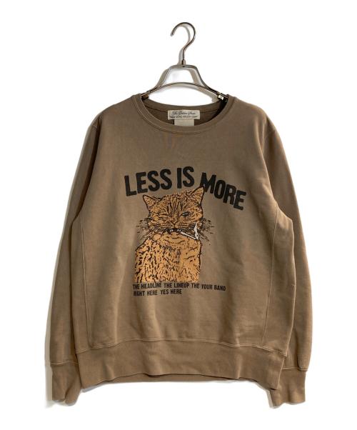 REMI RELIEF（レミレリーフ）REMI RELIEF (レミレリーフ) HPS (-) 別注 HARD SP加工20／スウェット（LESS IS MORE C） ブラウン サイズ:Mの古着・服飾アイテム