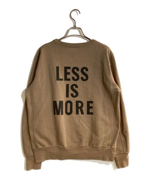 REMI RELIEF（レミレリーフ）REMI RELIEF (レミレリーフ) HPS (-) 別注 HARD SP加工20／スウェット（LESS IS MORE C） ブラウン サイズ:Mの古着・服飾アイテム