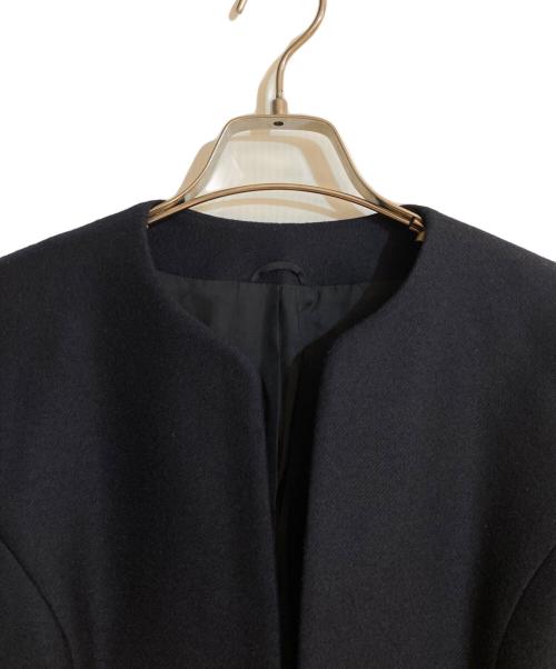 ANAYI（アナイ）ANAYI (アナイ) ウールツイルジャージペプラムジャケット ネイビー サイズ:Mの古着・服飾アイテム