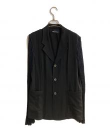 tricot COMME des GARCONS（トリココムデギャルソン）の古着「袖レース3Ｂジャケット」｜ブラック