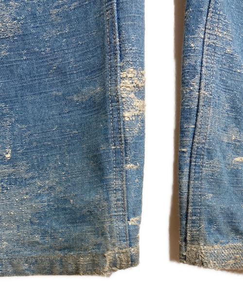 TAAKK（ターク）TAAKK (ターク) 25AW デザイントラウザーズ ジャガードデニムパンツ インディゴ(ブリーチインディゴ) サイズ:２の古着・服飾アイテム