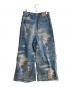 TAAKK (ターク) 25AW デザイントラウザーズ ジャガードデニムパンツ インディゴ(ブリーチインディゴ) サイズ:２：35000円