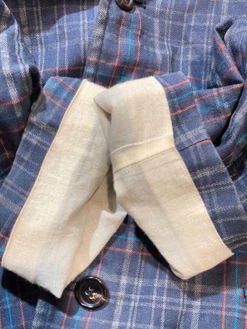 COMME des GARCONS HOMME PLUS（コムデギャルソンオムプリュス）COMME des GARCONS HOMME PLUS (コムデギャルソンオムプリュス) 97SS チェックテーラードジャケット グレー サイズ:Mの古着・服飾アイテム