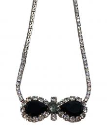 MARC JACOBS（マークジェイコブズ）の古着「ラインストーンリボンモチーフチョーカー」｜イエロー