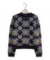 RALPH LAUREN（ラルフローレン）の古着「アンゴラシルク混スノーフレークセーター」｜ネイビー