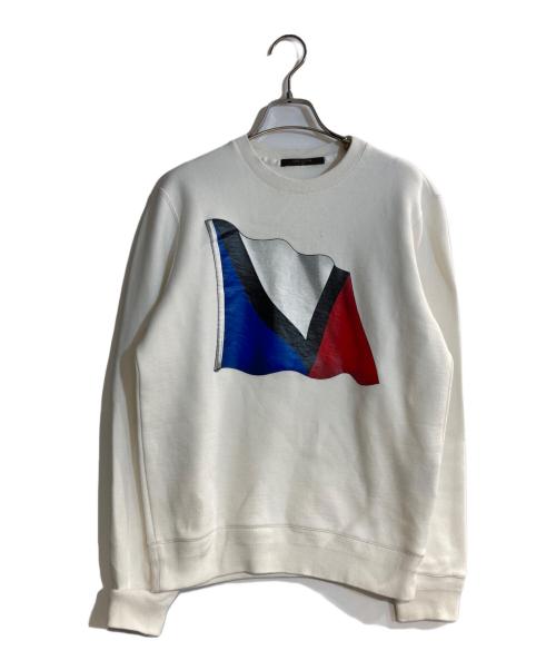 LOUIS VUITTON（ルイ ヴィトン）LOUIS VUITTON (ルイ ヴィトン) ガストンVフラッグスウェット ホワイト サイズ:Sの古着・服飾アイテム