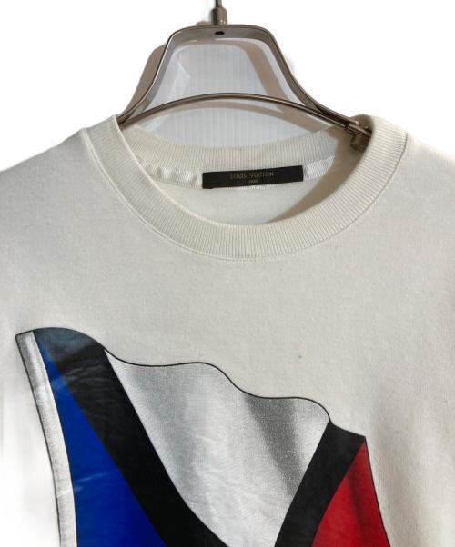 LOUIS VUITTON（ルイ ヴィトン）LOUIS VUITTON (ルイ ヴィトン) ガストンVフラッグスウェット ホワイト サイズ:Sの古着・服飾アイテム