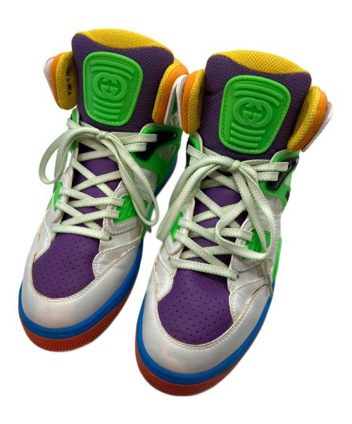 GUCCI（グッチ）GUCCI (グッチ) HIGH BASKETBALL SNEAKER マルチカラー サイズ:7の古着・服飾アイテム