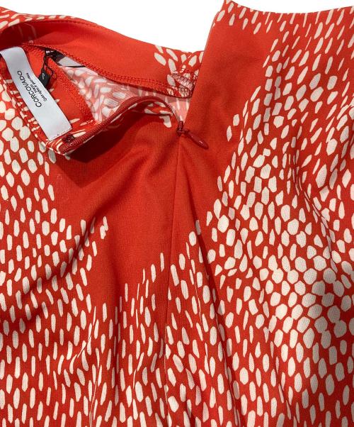 CORCOVADO（コルコバード）CORCOVADO (コルコバード) 総柄プリントワンピース レッド サイズ:Ｓ 未使用品の古着・服飾アイテム