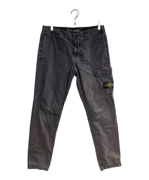 STONE ISLAND（ストーンアイランド）STONE ISLAND (ストーンアイランド) ロゴパッチガーメントダイカーゴパンツ ブラック サイズ:32の古着・服飾アイテム