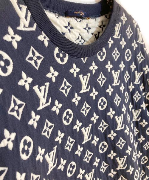 LOUIS VUITTON（ルイ ヴィトン）LOUIS VUITTON (ルイ ヴィトン) フルモノグラムジャガードクルーネックスウェット ネイビー サイズ:XXLの古着・服飾アイテム