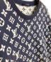 中古・古着 LOUIS VUITTON (ルイ ヴィトン) フルモノグラムジャガードクルーネックスウェット ネイビー サイズ:XXL：100000円