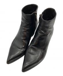 Saint Laurent Paris（サンローランパリ）の古着「フィン サイドジップショートブーツ」｜ブラック