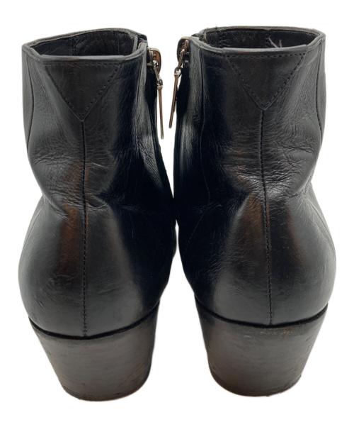 Saint Laurent Paris（サンローランパリ）Saint Laurent Paris (サンローランパリ) フィン サイドジップショートブーツ ブラック サイズ:37の古着・服飾アイテム