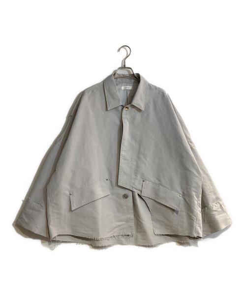 Knuth Marf（クヌースマーフ）Knuth Marf (クヌースマーフ) cutting edge shirt jacket グレー サイズ:Sの古着・服飾アイテム