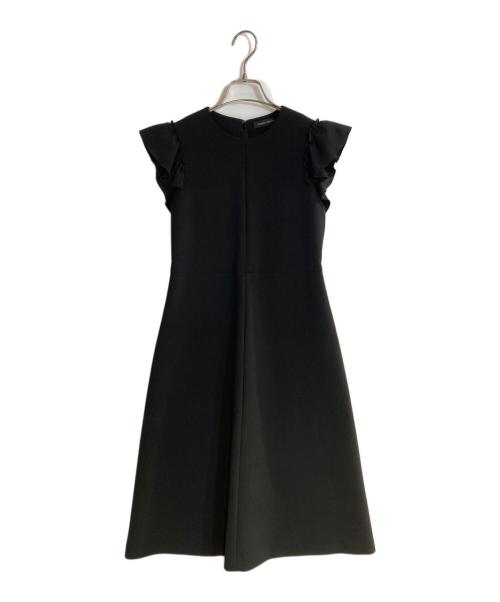 YOKO CHAN（ヨーコチャン）YOKO CHAN (ヨーコチャン) フリルノースリーブワンピース ブラック サイズ:38の古着・服飾アイテム