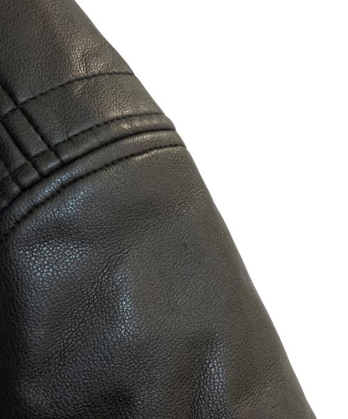 VERSACE Sport（ヴェルサーチ スポーツ）VERSACE Sport (ヴェルサーチ スポーツ) フェイクレザーフーデッドジャケット ブラック サイズ:46の古着・服飾アイテム