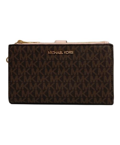 MICHAEL KORS（マイケル・コース）MICHAEL KORS (マイケル・コース) 2つ折り財布 ブラウンの古着・服飾アイテム