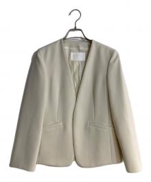 BALLSEY（ボールジィ）の古着「ドライダブルクロスノーカラージャケット」｜ベージュ