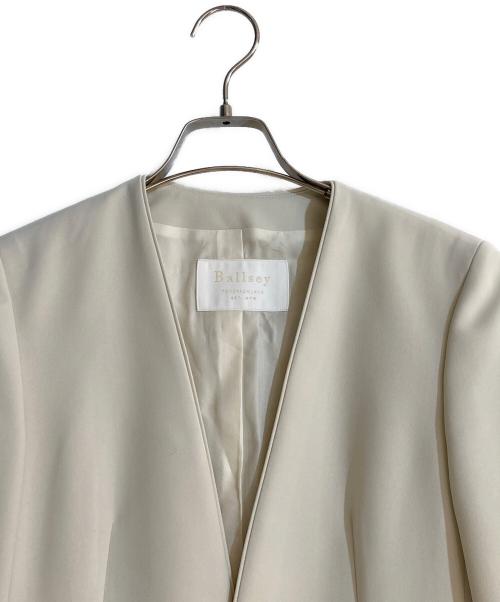 BALLSEY（ボールジィ）BALLSEY (ボールジィ) ドライダブルクロスノーカラージャケット ベージュ サイズ:34の古着・服飾アイテム