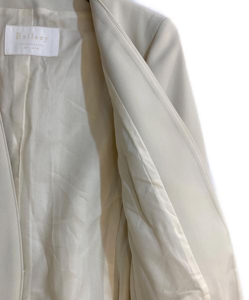BALLSEY（ボールジィ）BALLSEY (ボールジィ) ドライダブルクロスノーカラージャケット ベージュ サイズ:34の古着・服飾アイテム
