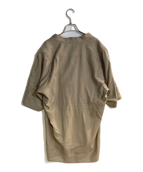 RICK OWENS（リックオウエンス）RICK OWENS (リックオウエンス) LARRY FOGPOCKET SHIRT PEARL(ベージュ) サイズ:48の古着・服飾アイテム